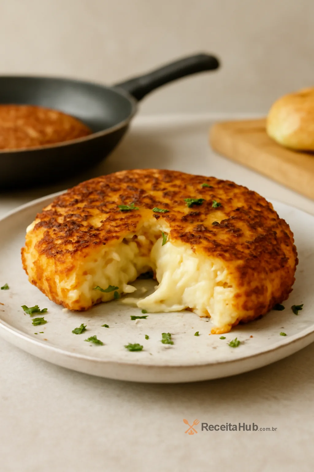 Rosti Recheado com Queijo | ReceitaHub