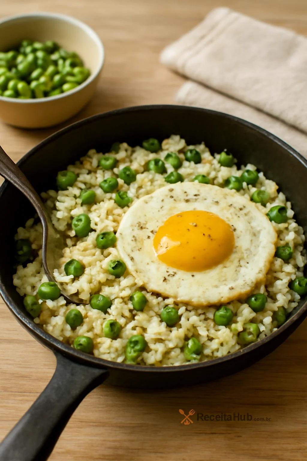 Arroz com ovo e ervilhas em 20 minutos | ReceitaHub
