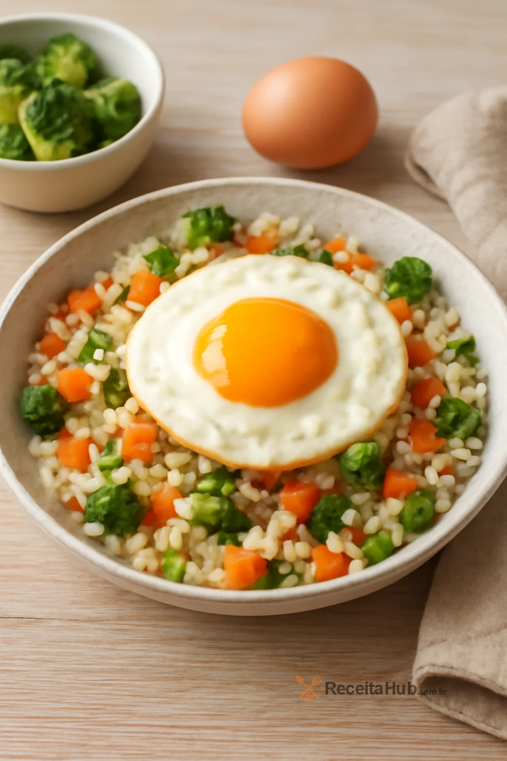 Arroz com ovo e legumes em 15 minutos | ReceitaHub