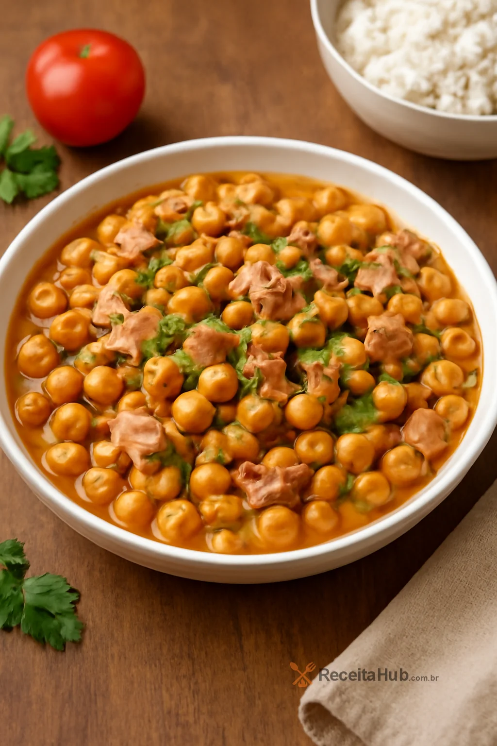 Grão-de-bico com atum em 20 minutos | ReceitaHub